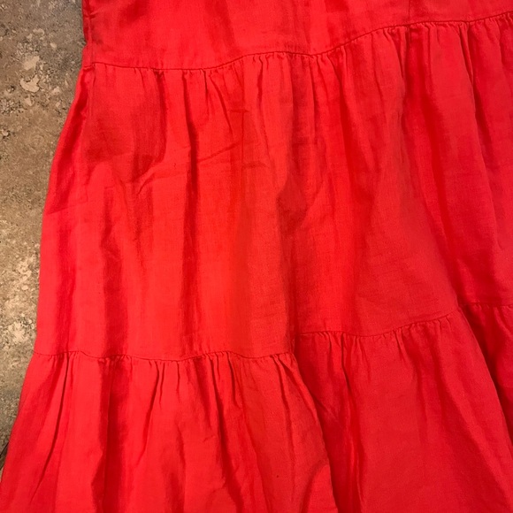 NWT Universal Thread Coral Strapless Cotton Midi Dress - Picture 10 of 15
